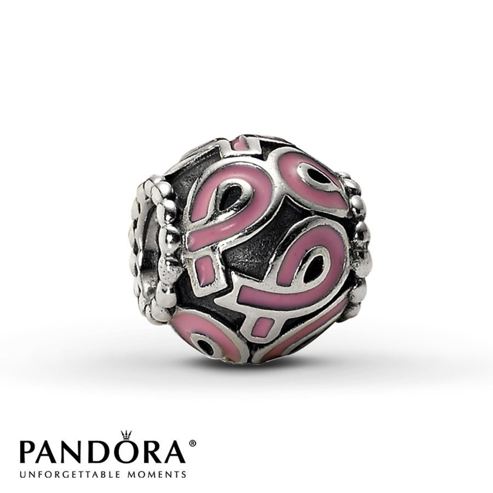 Pandora Breast Cancer Enamel Charm - DISCONTINUED
